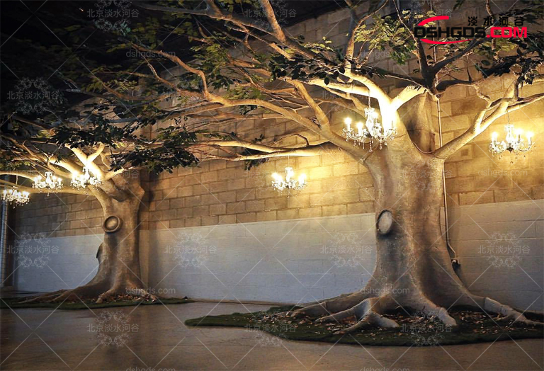 中國溫泉博物館仿真樹制作工藝細談-北京圣園工程