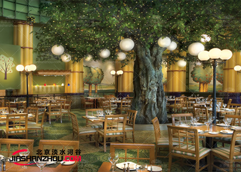 城市景觀中運用廣泛的仿真樹橡樹-的優(yōu)雅與浪漫