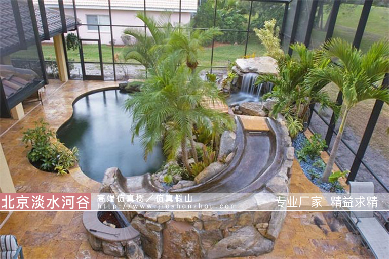 夢(mèng)幻般的假山水池都是用什么材料制作的