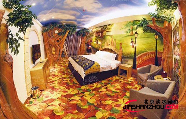 定制室內仿真樹花園設計如何處理水泥制成假根表面