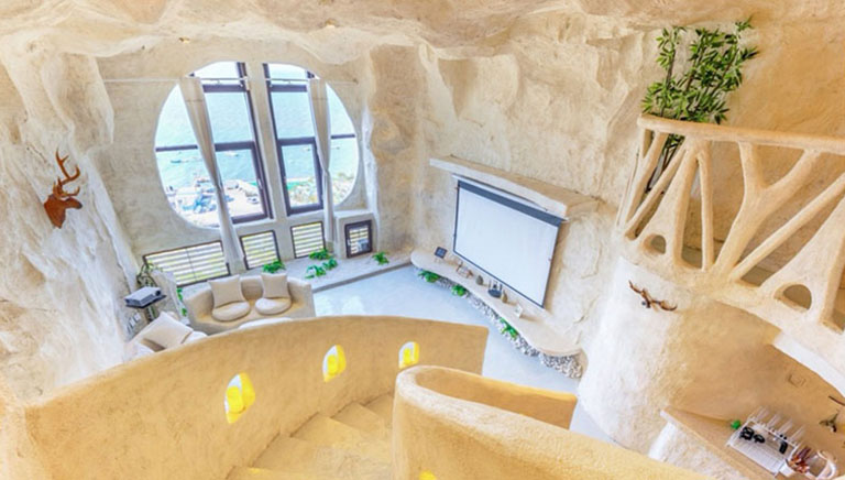 洞穴民宿設計經典在成都青羊區(qū)百花商務樓