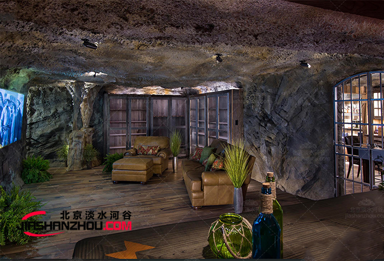 天然巖洞酒店室內(nèi)裝修效果圖比星級酒店還漂亮
