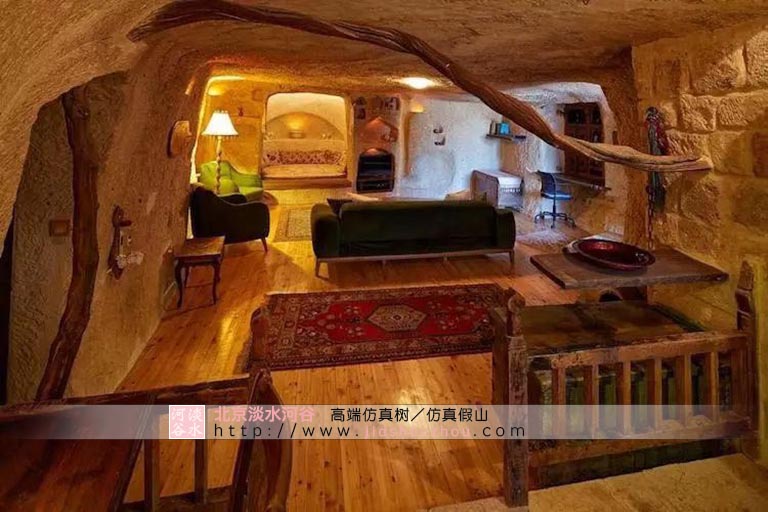 人造山洞餐廳墻面裝飾創(chuàng)意