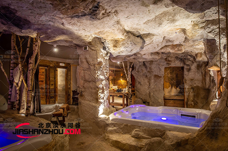 美的人造洞穴酒店浴室設(shè)計(jì)制作奢華大氣