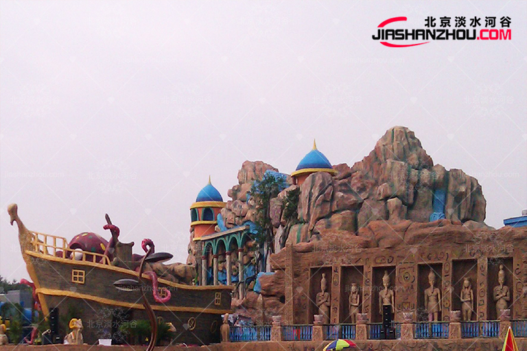 鄭州奧帕拉拉主題樂園塑石假山tcp和雕塑的完美結(jié)合