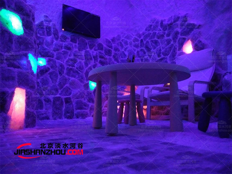 養(yǎng)生純天然玫瑰礦鹽全鹽汗蒸鹽療房健康