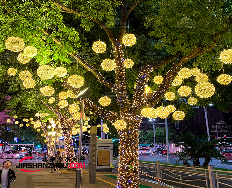 室內(nèi)室外耀眼的f 景線發(fā)光仿真樹