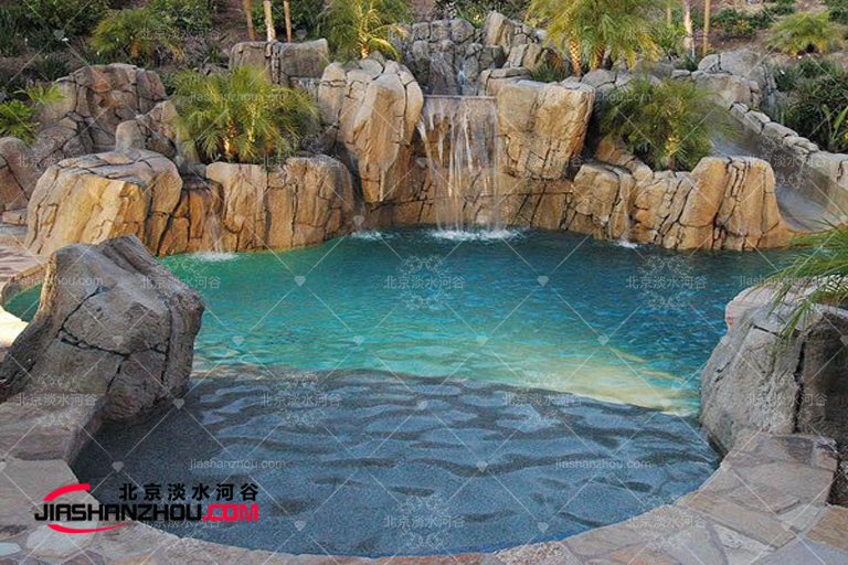 安徽阜陽市塑石假山創(chuàng)造出豐富而持續(xù)的魅力景觀