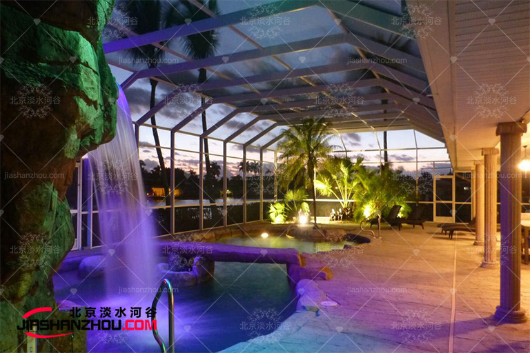 河南盛世港灣小區(qū)塑石假山景觀工程施工