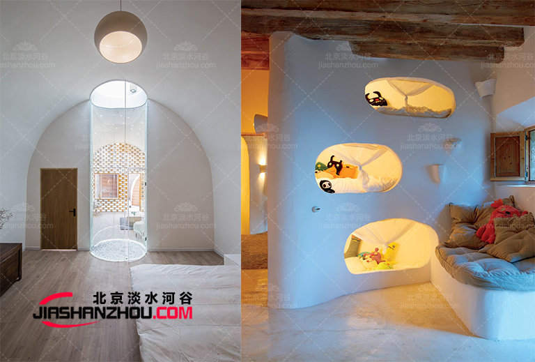 純白室內(nèi)巖洞酒店臥室安裝設(shè)計(jì)施工安裝