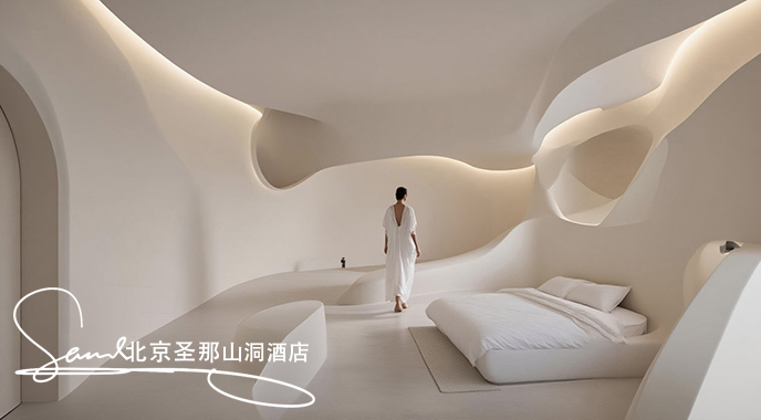 jimeng-2025-06-19-2153-這是一間設(shè)計感十足的臥室，呈現(xiàn)出獨特的藝術(shù)氛圍： 空間造型 臥室墻面和天花板采用....jpeg