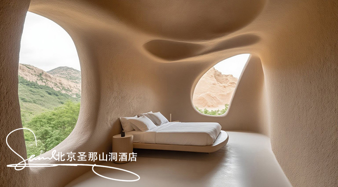 jimeng-2025-06-19-9142-這是一間獨(dú)具特色的洞穴風(fēng)格臥室，設(shè)計(jì)巧妙融合自然與現(xiàn)代元素： 空間結(jié)構(gòu) 房間由天....jpeg