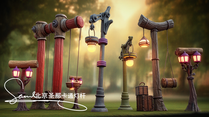 卡通燈桿