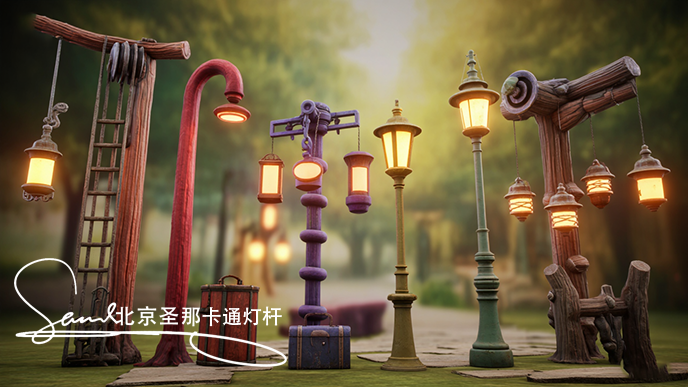 卡通燈桿