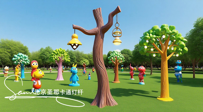 卡通燈桿