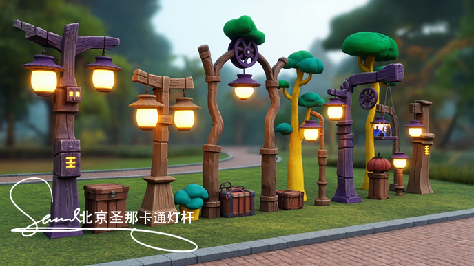 卡通燈桿
