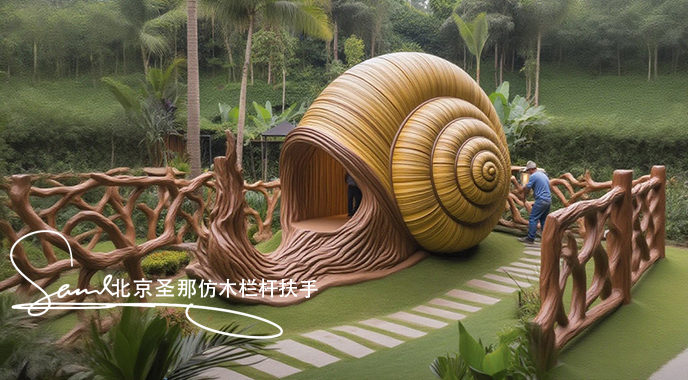 jimeng-2025-06-25-2302-正在施工制作的旅游區(qū)樓梯室外安全圍欄設(shè)計制作過程，美工正在施工制作，先用鋼筋焊接....jpeg