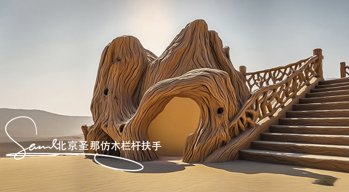 jimeng-2025-06-25-1395-正在施工制作的旅游區(qū)樓梯室外安全圍欄設(shè)計(jì)制作過(guò)程，美工正在施工制作，先用鋼筋焊接....jpeg