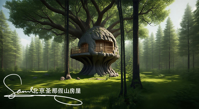 假山房屋